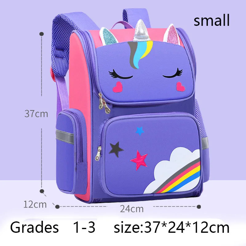 Unicorn Backpack for Girls – Waterproof Rainbow School Bag for Kids and Teens