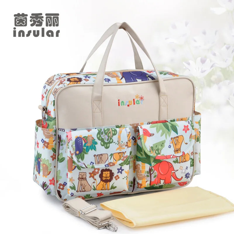 Waterproof Diaper Bag for Baby – Large Capacity Multifunctional Travel and Stroller Bag