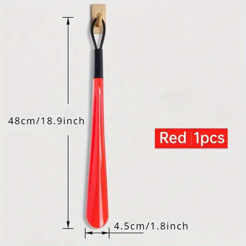 43cm Long Handle Shoe Horn – Flexible Plastic Shoehorn with Comfort Grip