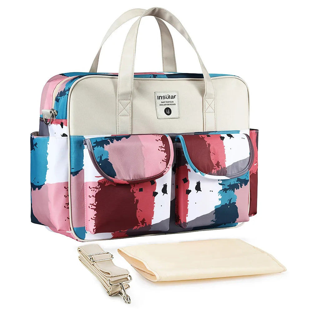 Waterproof Diaper Bag for Baby – Large Capacity Multifunctional Travel and Stroller Bag