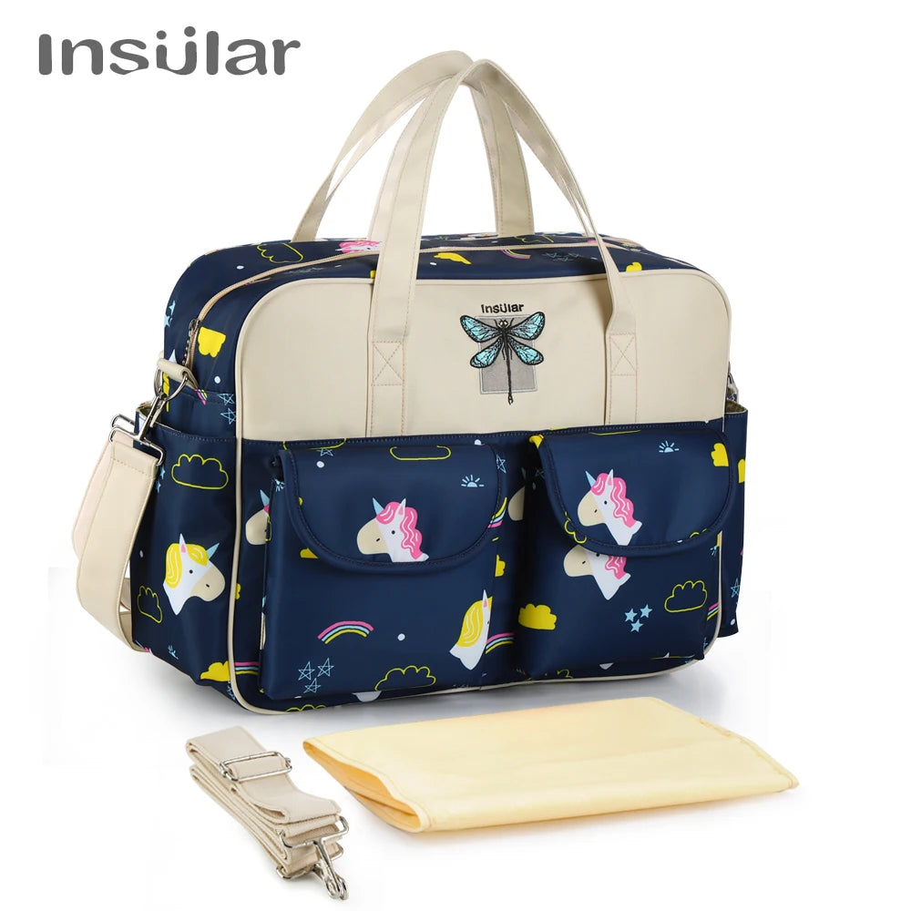 Waterproof Diaper Bag for Baby – Large Capacity Multifunctional Travel and Stroller Bag