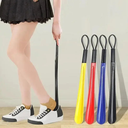 43cm Long Handle Shoe Horn – Flexible Plastic Shoehorn with Comfort Grip