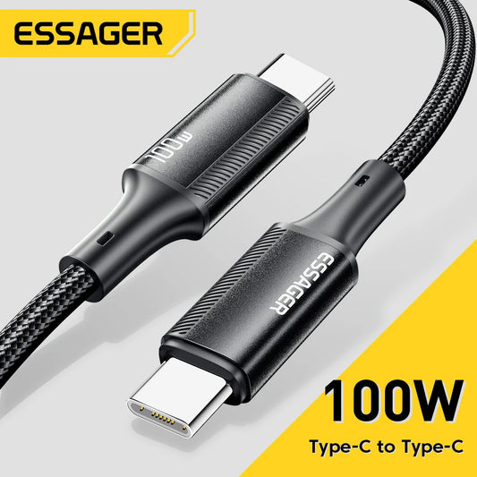 1m USB-C to USB-C Cable – 100W PD Fast Charging & Data Cable (5A)