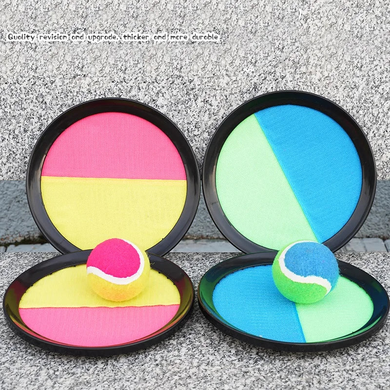 Kids Suction Cup Ball and Sticky Paddle Set – Throwing and Catching Game