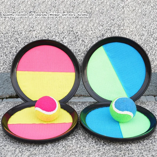 Kids Suction Cup Ball and Sticky Paddle Set – Throwing and Catching Game