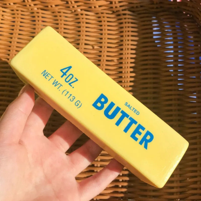 14oz/4oz Soft Squishy Butter Stick Plush Toy – Slow Rebound Squeeze Sensory Toy