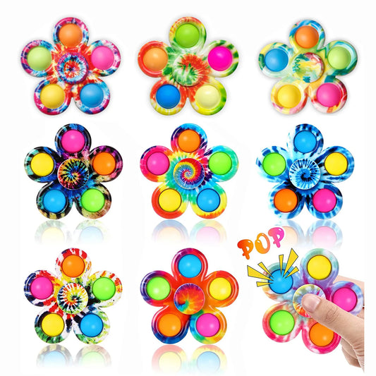 Fidget Spinner Popper Toy – Push Bubble Sensory Hand Spinner for Kids