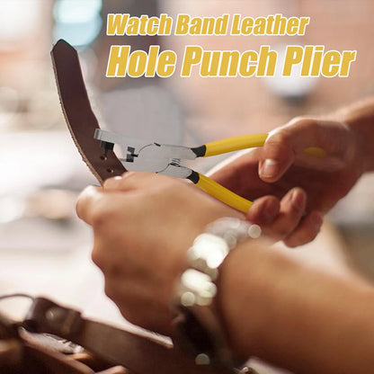 Leather Hole Punch Plier – Adjustable Hole Punch Tool for Leather, Belts, Shoes & Fabric
