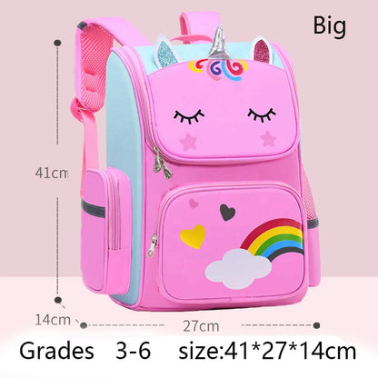 Unicorn Backpack for Girls – Waterproof Rainbow School Bag for Kids and Teens