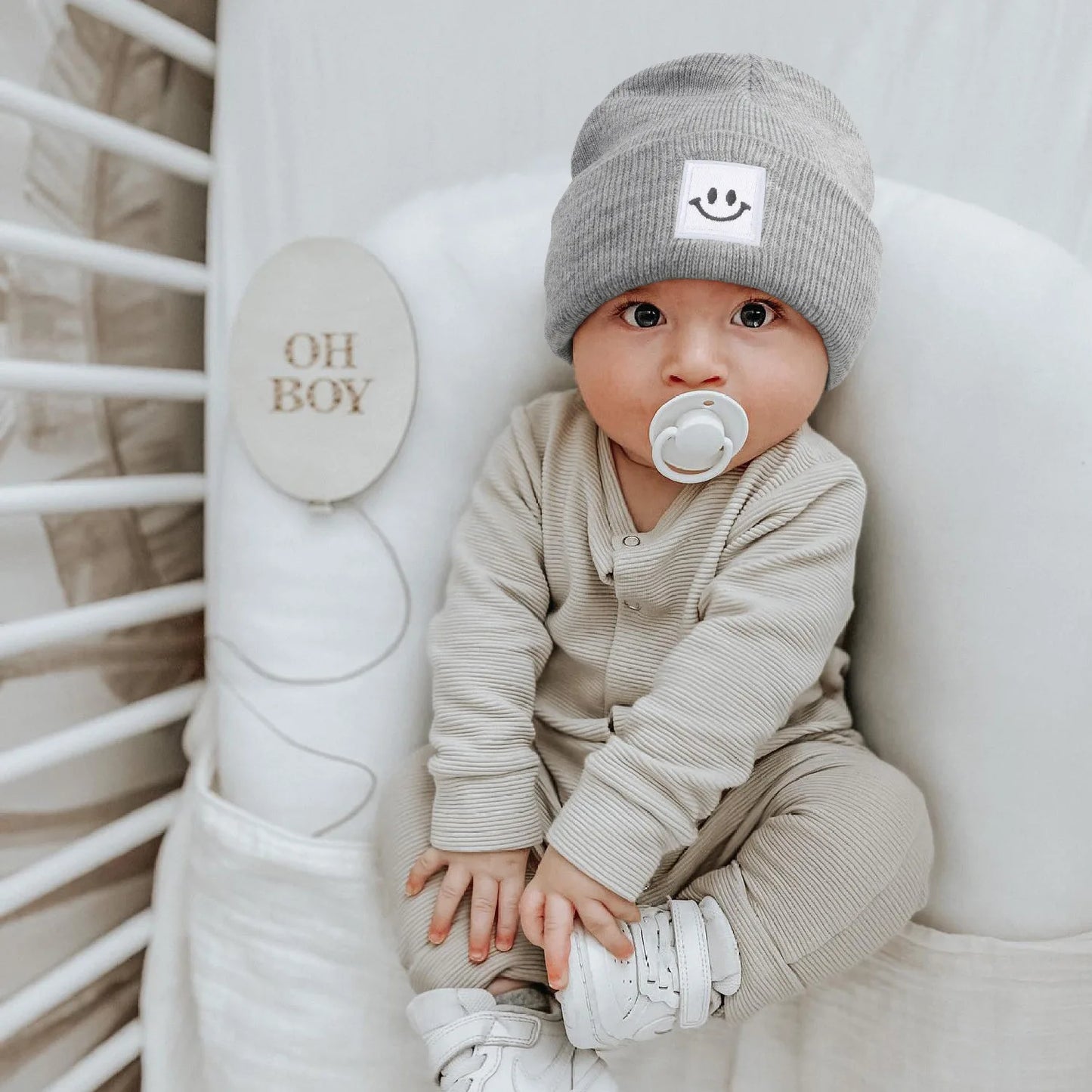 1-6 Year Kids Crochet Beanie Hat – Warm Autumn Winter Cap for Newborns and Toddlers