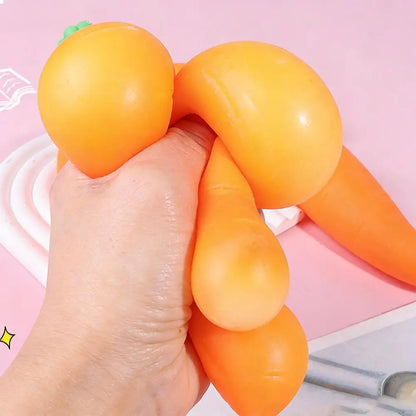 Carrot Squishy Toy – Slow Rising Soft Vegetable Squeeze Sensory Fidget Toy