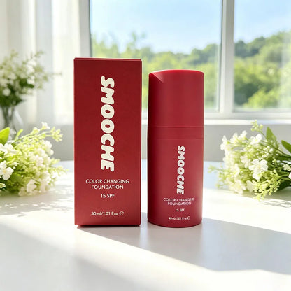 SMOOCHE Adaptive Skin Tone Foundation Lightweight Non Greasy Texture Boosts Skin Radiance Moisturize Waterproof Daily Makeup