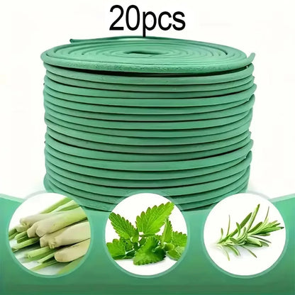Citronella Incense Coils with Holder – Natural Lemongrass Scent for Outdoor Use (20 or 40 Pack)