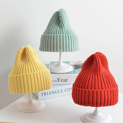 Baby Ribbed Knitted Beanie Hat for Boys & Girls, 6 Months–4 Years