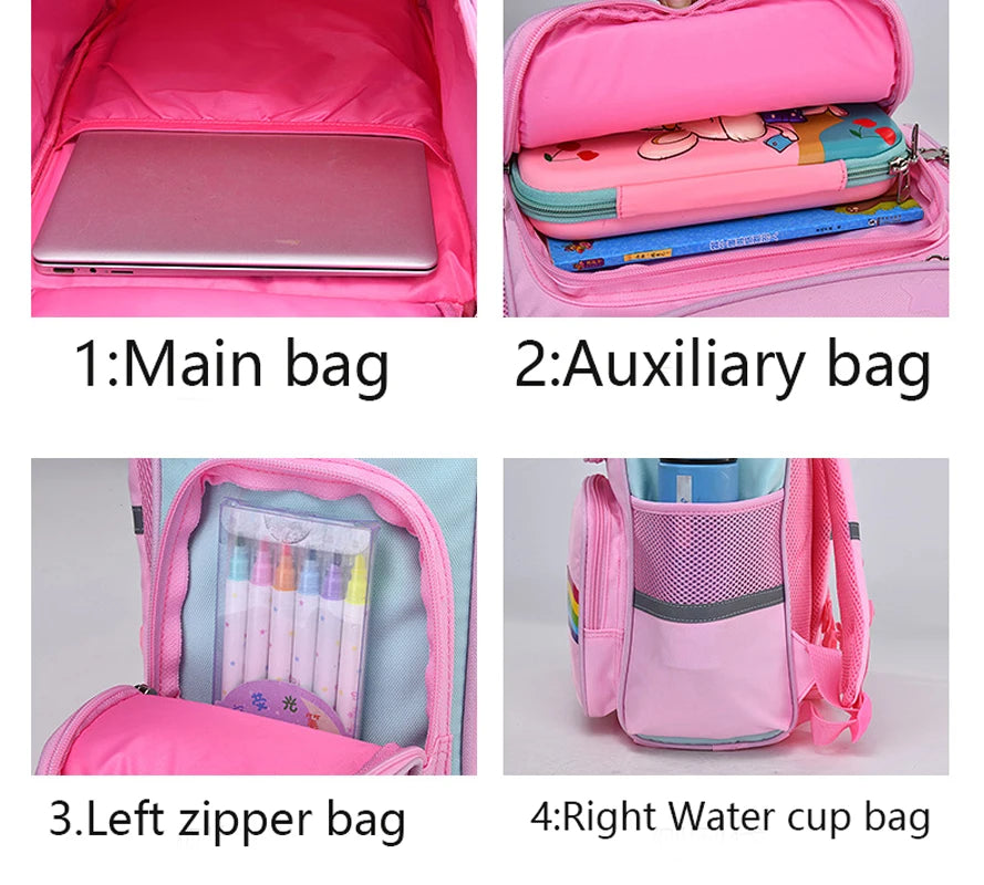 Unicorn Backpack for Girls – Waterproof Rainbow School Bag for Kids and Teens