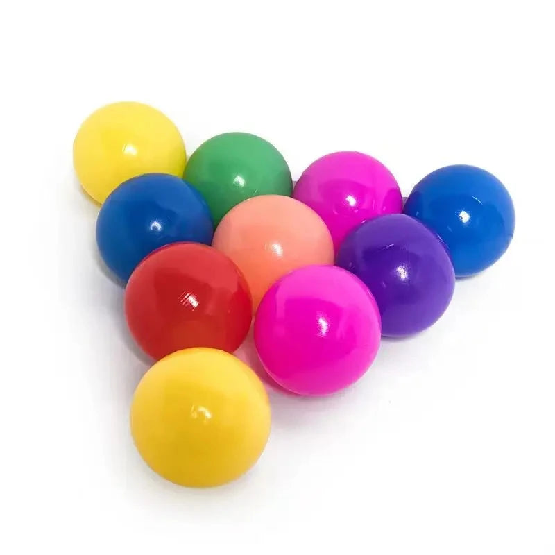 100-Piece Soft Play Balls for Kids – Colorful Plastic Balls for Ball Pits, Tents and Outdoor Play