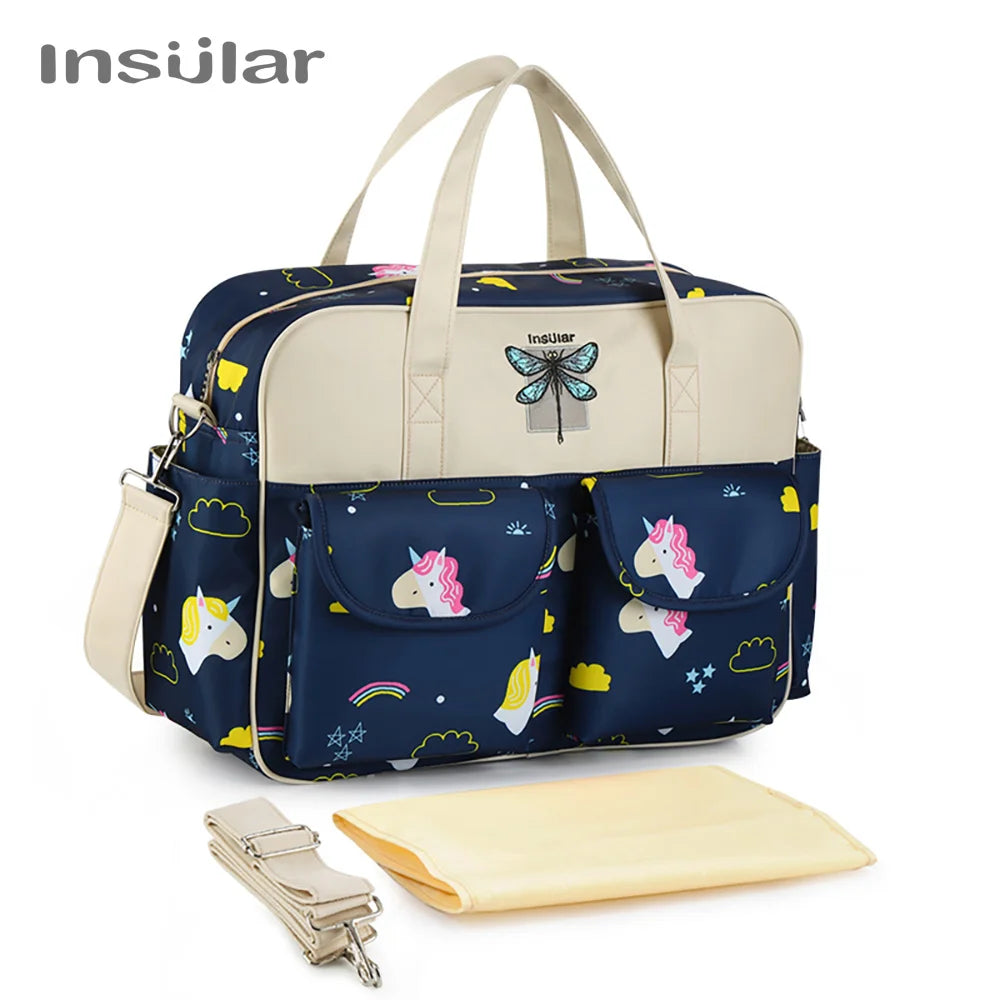 Waterproof Diaper Bag for Baby – Large Capacity Multifunctional Travel and Stroller Bag