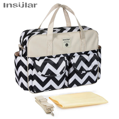 Waterproof Diaper Bag for Baby – Large Capacity Multifunctional Travel and Stroller Bag