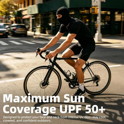 Ice Silk Balaclava Face Mask – Cooling UV Protection for Cycling & Hiking