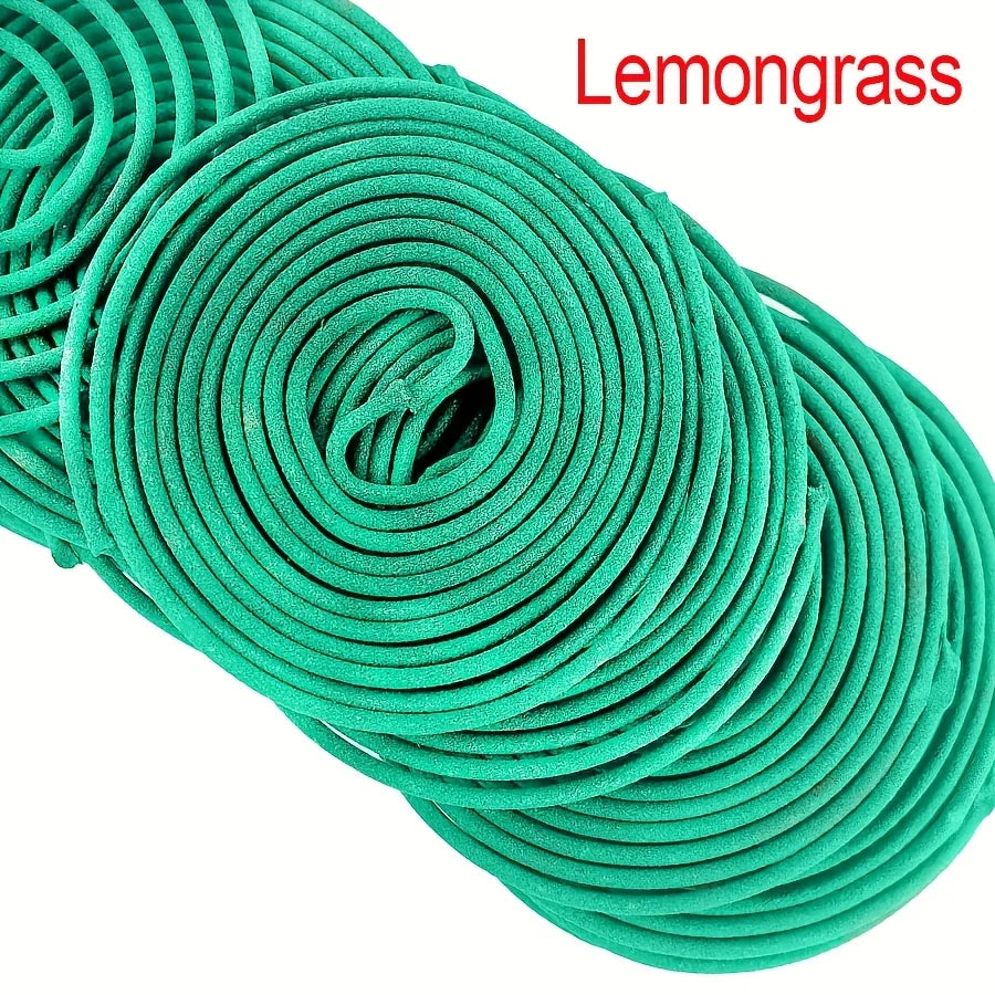Citronella Incense Coils with Holder – Natural Lemongrass Scent for Outdoor Use (20 or 40 Pack)