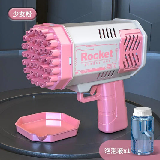 Lightweight Portable Bubble Blower with Detachable Liquid Bottle for Kids
