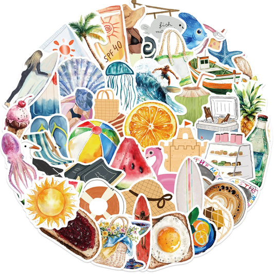 10/50-Piece Cartoon Graffiti Sticker Set – Waterproof Stickers for Phone, Laptop, Guitar and More