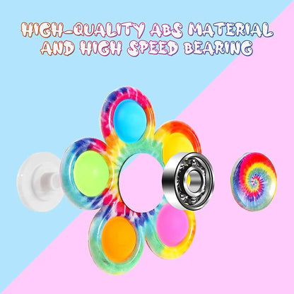 Fidget Spinner Popper Toy – Push Bubble Sensory Hand Spinner for Kids