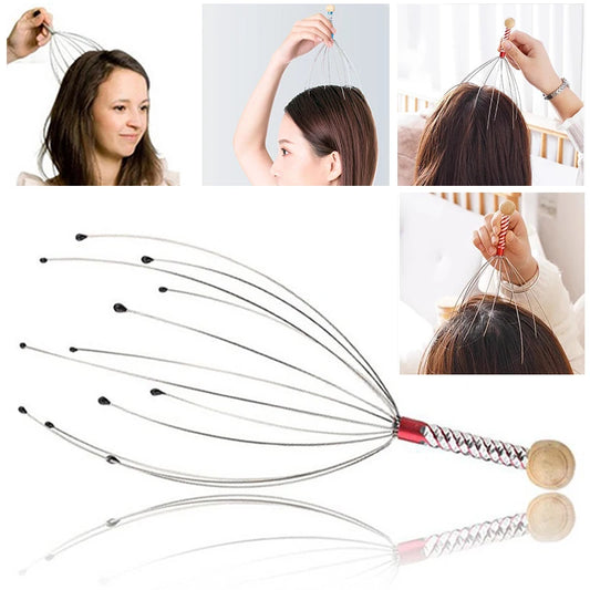Octopus Head Massager – Stainless Steel Scalp Massager & Head Scratcher