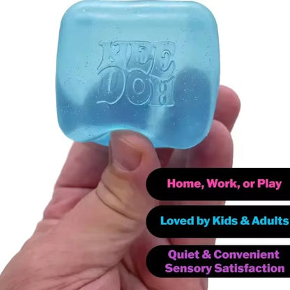 Schylling NeeDoh Nice Cube Sensory Toy – Soft Squishy Fidget Cube for Kids