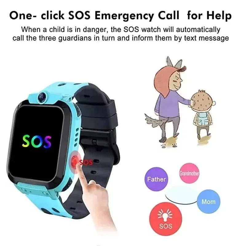 Lenovo Kids 5G GPS Smart Watch – SIM Card, SOS Call, Camera and Waterproof Design