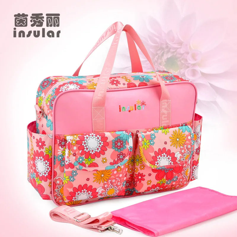 Waterproof Diaper Bag for Baby – Large Capacity Multifunctional Travel and Stroller Bag