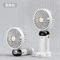 Portable Mini Air Cooler Fan – Rechargeable with Battery Display & Phone Holder