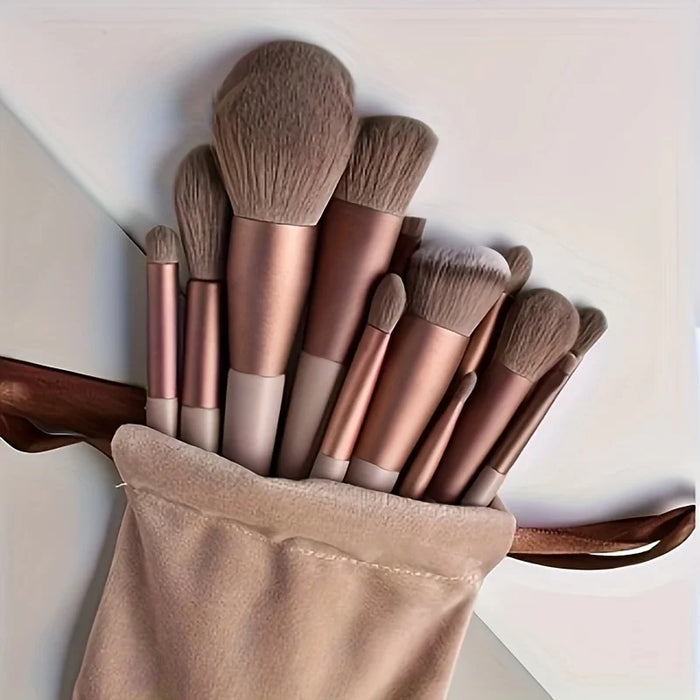 13PCS Vegan Makeup Brush Set – Rose Gold