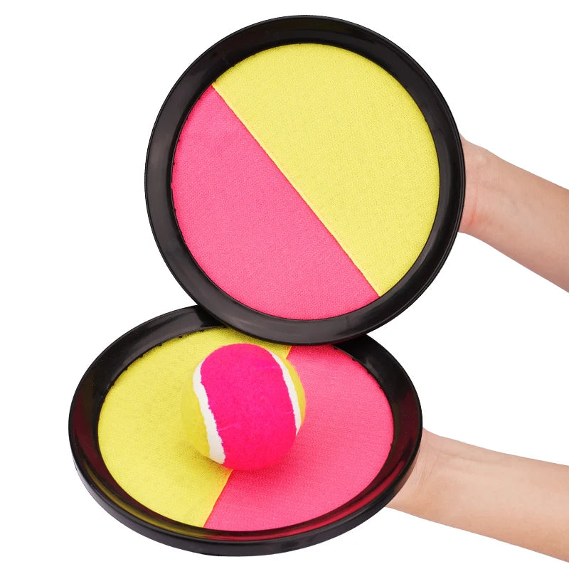 Kids Suction Cup Ball and Sticky Paddle Set – Throwing and Catching Game