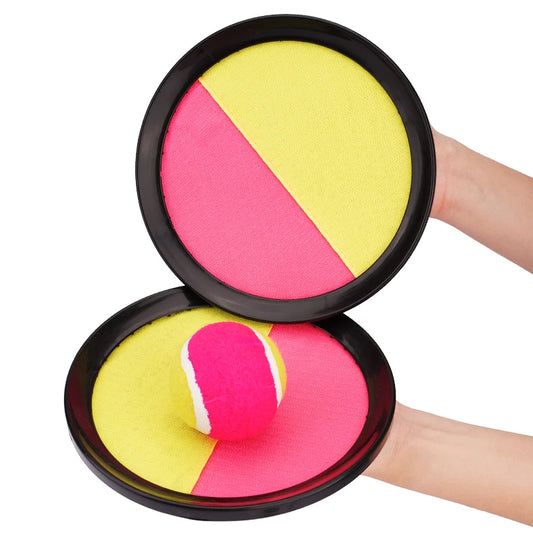 Kids Suction Cup Ball and Sticky Paddle Set – Throwing and Catching Game