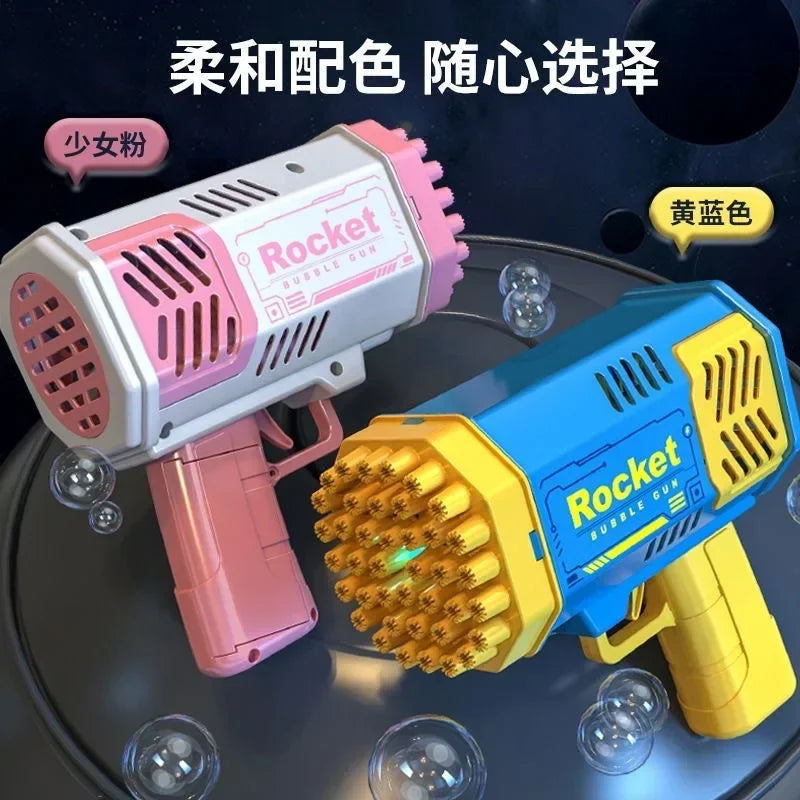 Lightweight Portable Bubble Blower with Detachable Liquid Bottle for Kids