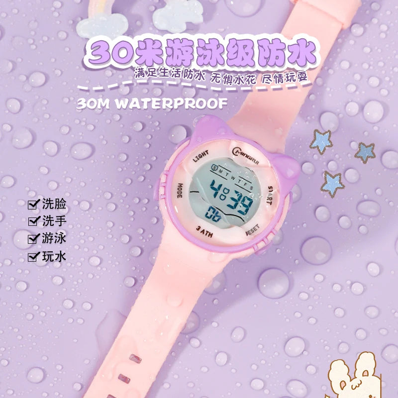 UTHAI C16 Kids Digital Watch – Waterproof Electronic Watch with Alarm for Girls and Boys