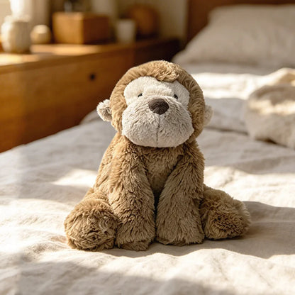 JellyCat Lying Elephant Monkey Plush Toy, 35/52cm Soft Stuffed Cartoon Animal Doll for Kids