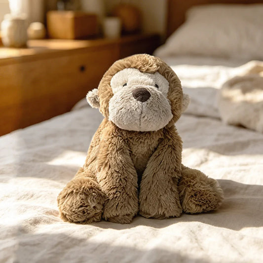 JellyCat Lying Elephant Monkey Plush Toy, 35/52cm Soft Stuffed Cartoon Animal Doll for Kids