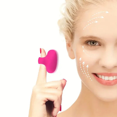 Mini Facial and Eye Massager, Portable USB Rechargeable Waterproof Massage Device for Face and Eye Area