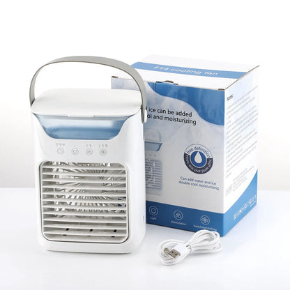 Portable Evaporative Air Cooler with Water & Ice Cooling – Quiet Desktop Fan for Home, Office & Bedroom