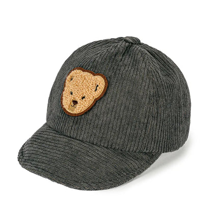 Baby Bear Baseball Cap – Soft Brim Windproof Hat for Boys and Girls