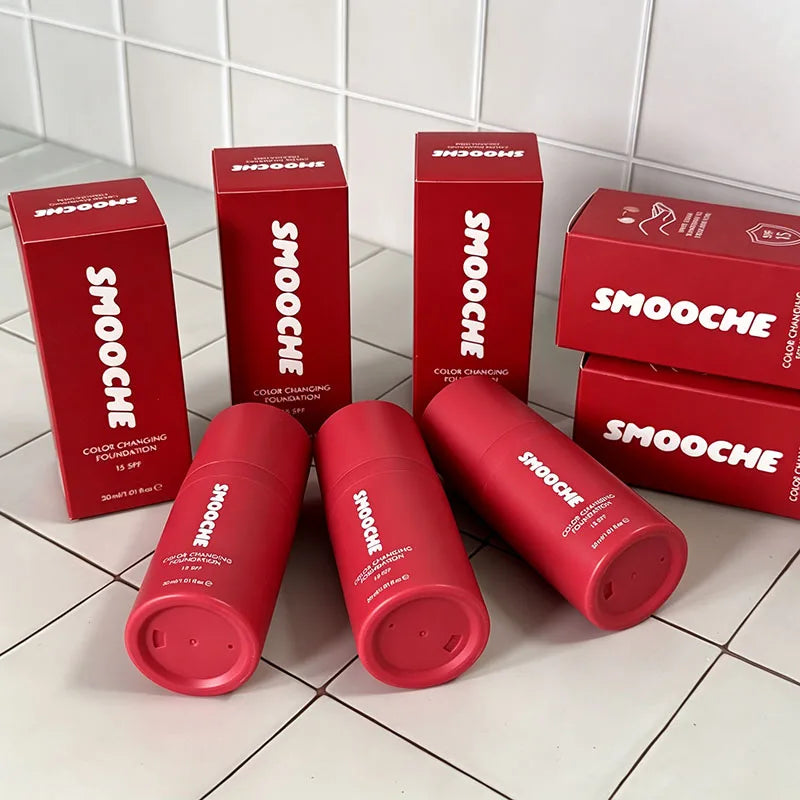 SMOOCHE Adaptive Skin Tone Foundation Lightweight Non Greasy Texture Boosts Skin Radiance Moisturize Waterproof Daily Makeup