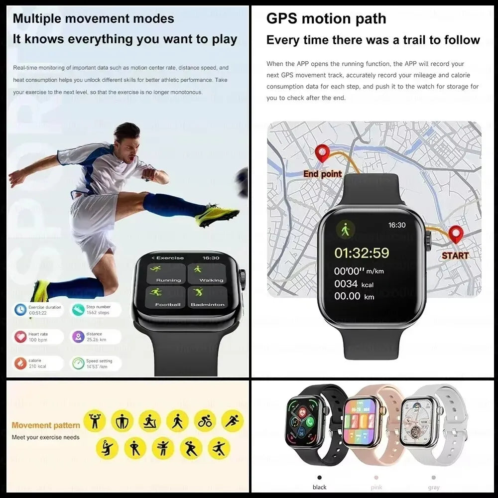 Series 10 GPS Smartwatch – Bluetooth Calling, Music, Video, NFC and Waterproof Design