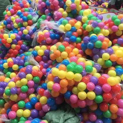 100-Piece Soft Play Balls for Kids – Colorful Plastic Balls for Ball Pits, Tents and Outdoor Play