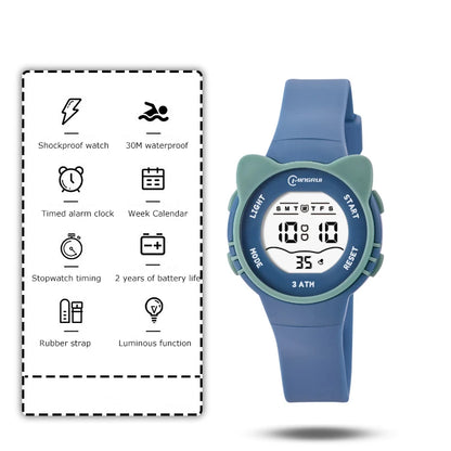 UTHAI C16 Kids Digital Watch – Waterproof Electronic Watch with Alarm for Girls and Boys