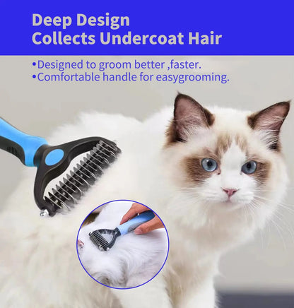 Brosse de toilettage professionnelle pour animaux de compagnie, peigne pour chien, coupe-nœuds, brosses pour chiot et chat, fournitures de toilettage pour chiens et chats.