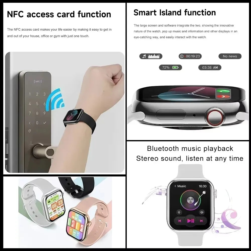 Series 10 GPS Smartwatch – Bluetooth Calling, Music, Video, NFC and Waterproof Design