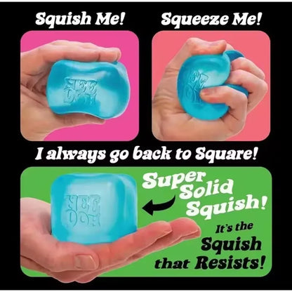 Schylling NeeDoh Nice Cube Sensory Toy – Soft Squishy Fidget Cube for Kids