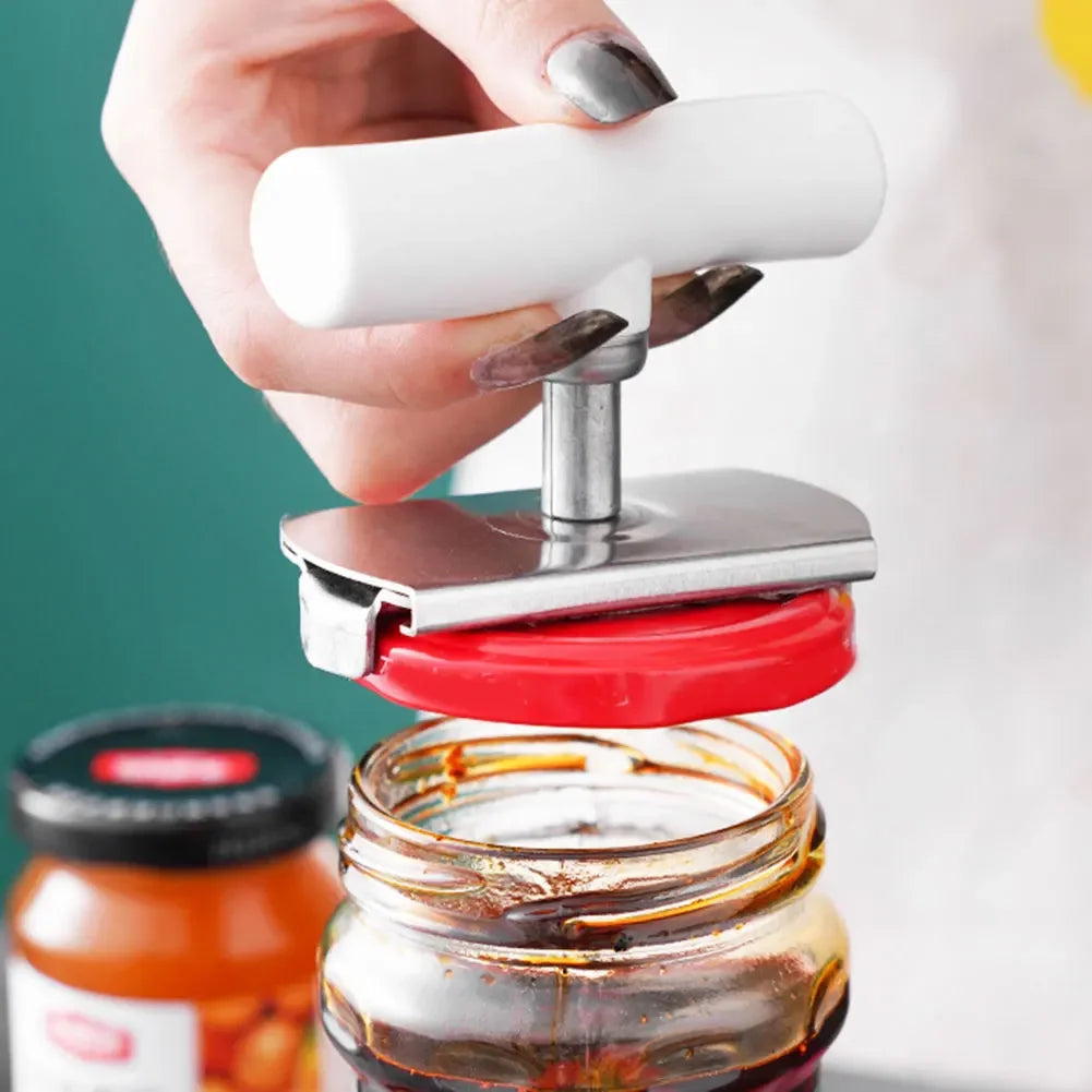 Stainless Steel Multi-Use Jar Opener – Adjustable Bottle Cap & Can Lid Opener